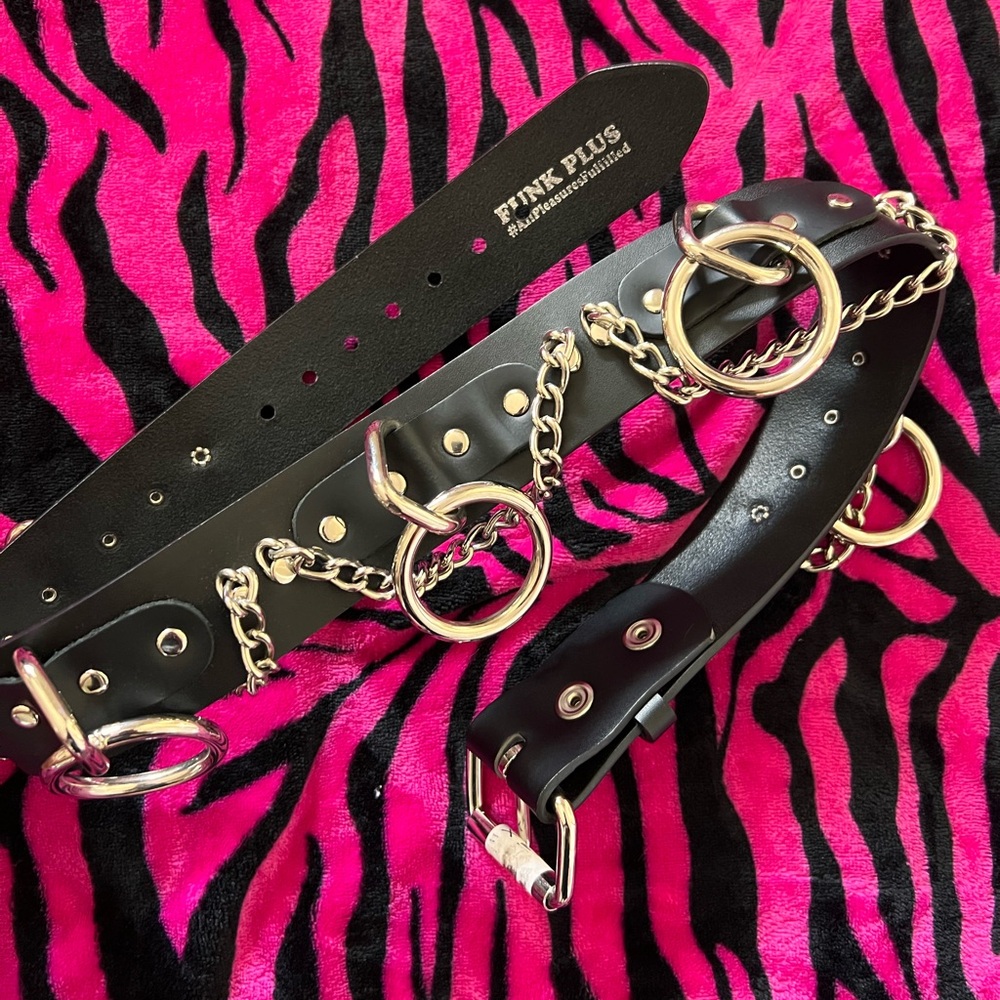 Bondage punk vest size 28